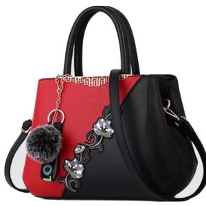 Flower Crossbody Embroidery Women’s Satchel Handbag Shoulder Bag Tote Purse